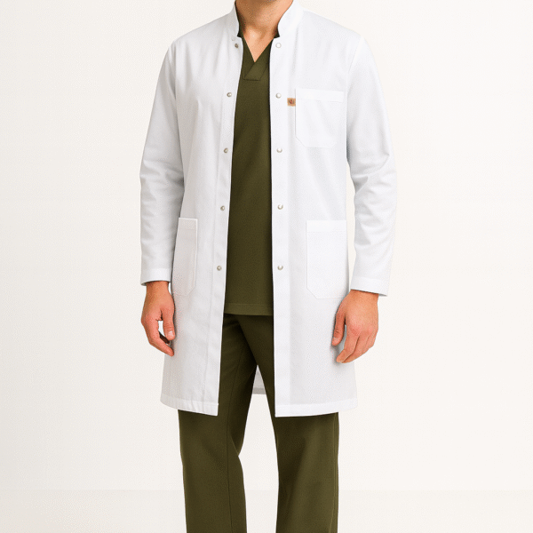 Blouse col officier manches longue