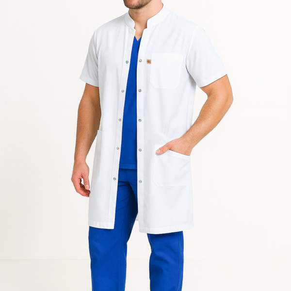 Blouse col officier demi manche