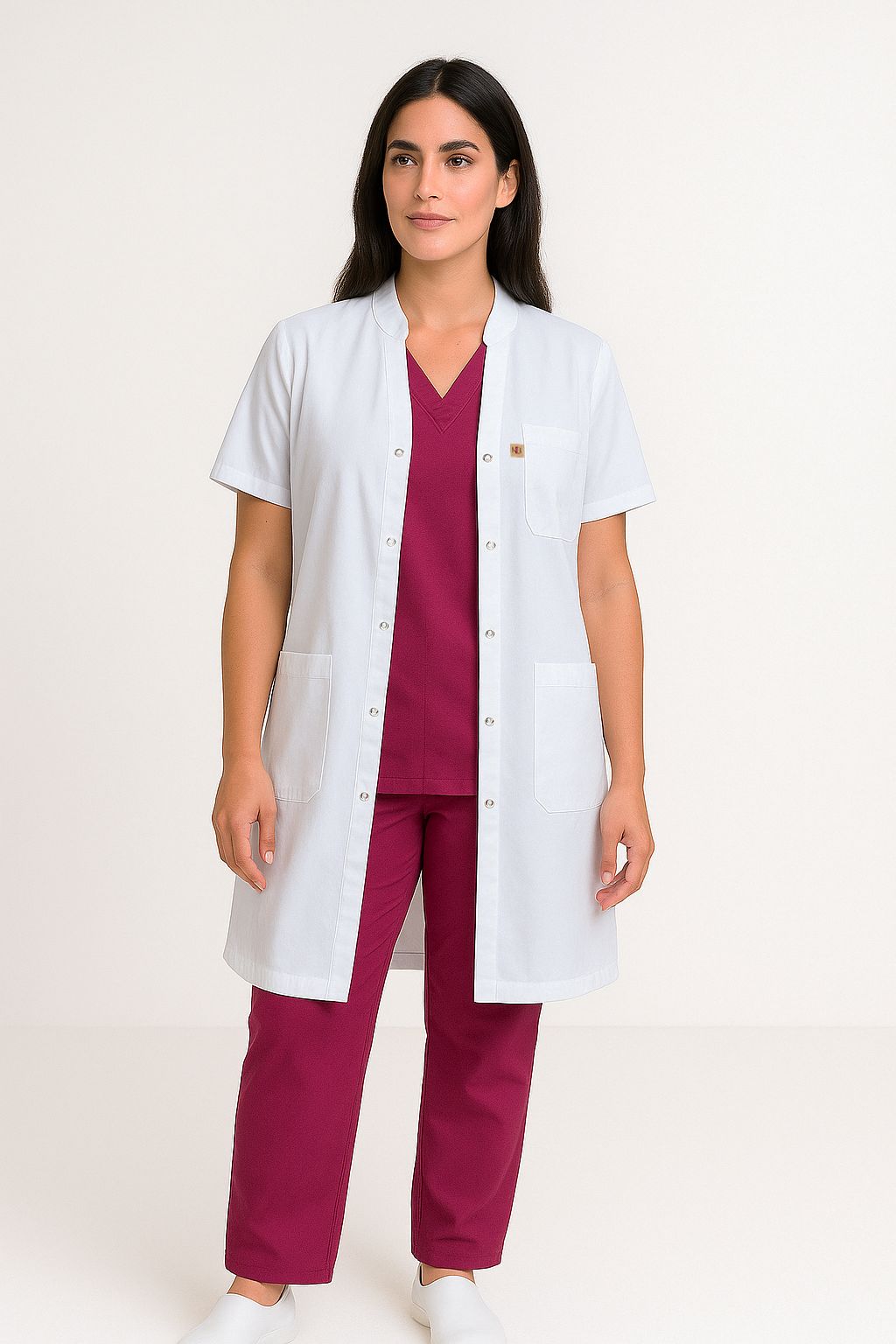 WhatsApp Image 2025-11-27 at 22.57.41 (1) Blouse col officier demi manche – Image 1