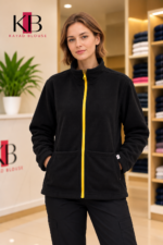 Veste polaire UNISEXE noir – Image 2