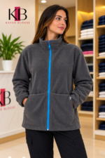 Veste polaire gris UNISEXE – Image 2